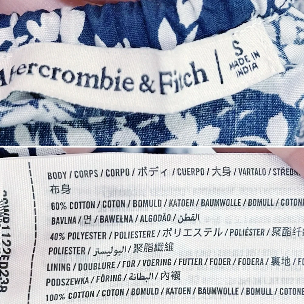 Abercrombie & Fitch Blue Floral Maxi Dress